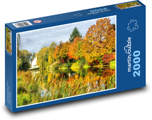 Jesień, jezioro Puzzle 2000 elementów - 90x60 cm