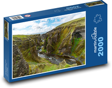 Kaňon na Islandu Puzzle 2000 - 90x60 cm