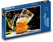 Pivo, skleněný půllitr Puzzle 2000 - 90x60 cm