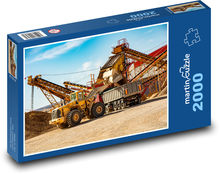 Stavební stroje Puzzle 2000 dílků - 90 x 60 cm