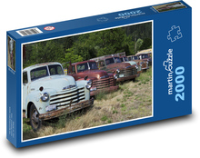 stará autá Puzzle 2000 dielikov - 90 x 60 cm