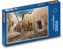 Hrad, nádvorie Puzzle 2000 dielikov - 90 x 60 cm