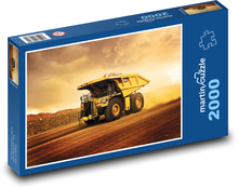 Důlní nákladní auto Puzzle 2000 dílků - 90 x 60 cm