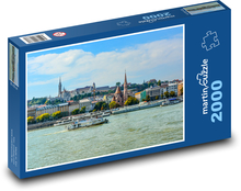 Stadt, Fluss Puzzle 2000 Teile - 90 x 60 cm