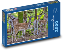Daněk európsky Puzzle 2000 dielikov - 90 x 60 cm