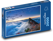 Mraky nad vrcholmi hôr Puzzle 2000 dielikov - 90 x 60 cm