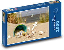 Písek, moře, dovolená Puzzle 2000 dílků - 90 x 60 cm