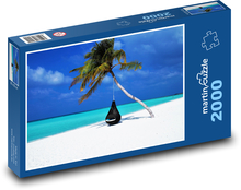 Malediven - Palme Puzzle 2000 Teile - 90 x 60 cm