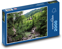 Chata v horách Puzzle 2000 dielikov - 90 x 60 cm