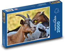 Braune Ziege Puzzle 2000 Teile - 90 x 60 cm