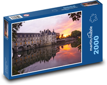 Francie - Zámek Chenonceau Puzzle 2000 dílků - 90 x 60 cm