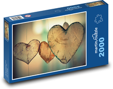 Srdce - milovať, láska Puzzle 2000 dielikov - 90 x 60 cm