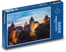 Francúzsko - Semur - En - Auxois Puzzle 2000 dielikov - 90 x 60 cm