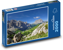 Krajina - hory, příroda Puzzle 2000 dílků - 90 x 60 cm