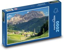 Alpy - dediny, hory Puzzle 2000 dielikov - 90 x 60 cm
