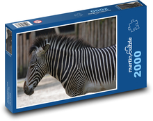 Zebra v zoologickej záhrade Puzzle 2000 dielikov - 90 x 60 cm