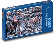 Uhlie - grilovanie, teplo Puzzle 2000 dielikov - 90 x 60 cm