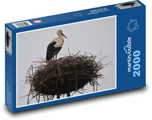 Storch - Nest, Vogel Puzzle 2000 Teile - 90 x 60 cm