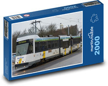 Električka - preprava, vozidlo Puzzle 2000 dielikov - 90 x 60 cm