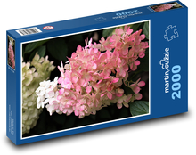 Hortenzia - ružová, kvet Puzzle 2000 dielikov - 90 x 60 cm