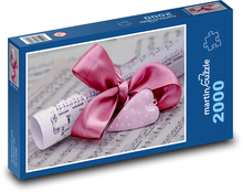 Valentinstags-Geschenkheftmusik Puzzle 2000 Teile - 90 x 60 cm