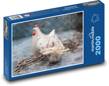 Easter - hens, decorations Puzzle 2000 pieces - 90 x 60 cm