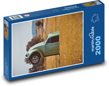 Car on the meadow Puzzle 2000 pieces - 90 x 60 cm