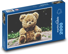 Teddy bear - plush, hairy Puzzle 2000 pieces - 90 x 60 cm
