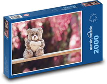 Medvídek se srdcem Puzzle 2000 dílků - 90 x 60 cm