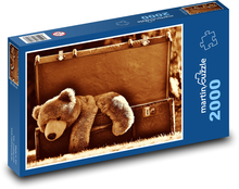 Walizka - miś Puzzle 2000 elementów - 90x60 cm