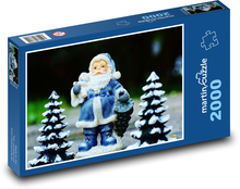 Weihnachten - Weihnachtsmann, Dekoration Puzzle 2000 Teile - 90 x 60 cm