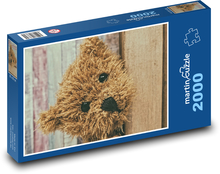 Medvídek - plyšová hračka Puzzle 2000 dílků - 90 x 60 cm