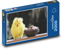 Huhn - Ostereier Puzzle 2000 Teile - 90 x 60 cm