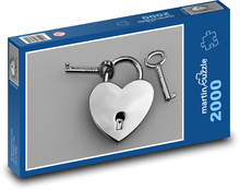 Der Schlüssel zum Herzen - Liebe, Glück Puzzle 2000 Teile - 90 x 60 cm