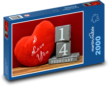 Valentinstag - Liebe, Geschenk Puzzle 2000 Teile - 90 x 60 cm