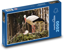 Storks - nest, animals Puzzle 2000 pieces - 90 x 60 cm