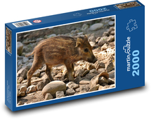 Wildschwein - Ferkel, Schwein Puzzle 2000 Teile - 90 x 60 cm