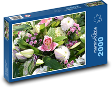 Kytice - květiny, jaro Puzzle 2000 dílků - 90 x 60 cm