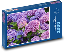 Hortenzie - Kvety Puzzle 2000 dielikov - 90 x 60 cm