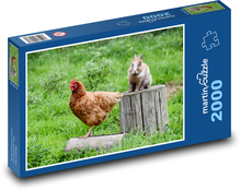 Kurczak i królik Puzzle 2000 elementów - 90x60 cm