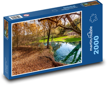Příroda - stromy, park Puzzle 2000 dílků - 90 x 60 cm