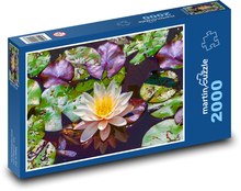 Seerose - Teich, Blume Puzzle 2000 Teile - 90 x 60 cm