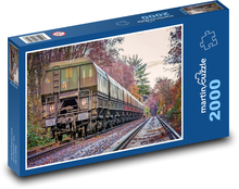 Vagón - železnice, vlak Puzzle 2000 dílků - 90 x 60 cm