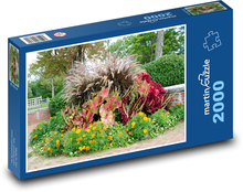 Záhrada - kvety, flóra Puzzle 2000 dielikov - 90 x 60 cm