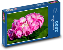 Pink hydrangea - flower, spring Puzzle 2000 pieces - 90 x 60 cm