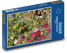 Lúčne kvety - pastvina, lúka Puzzle 2000 dielikov - 90 x 60 cm