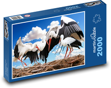 Stork - nest, bird Puzzle 2000 pieces - 90 x 60 cm