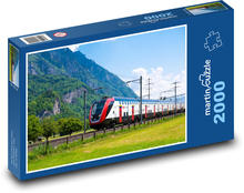 Švýcarské federální dráhy - vlak Puzzle 2000 dílků - 90 x 60 cm