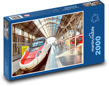 Frankfurt nad Mohanem - vlak Puzzle 2000 dílků - 90 x 60 cm