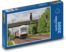 Vlak - německé dráhy, koleje Puzzle 2000 dílků - 90 x 60 cm